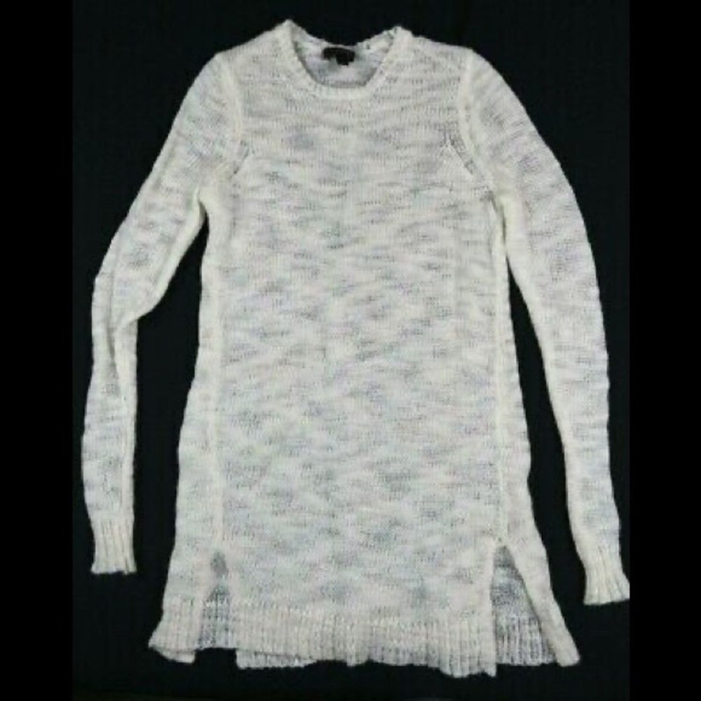 J. Crew white gauze sweater